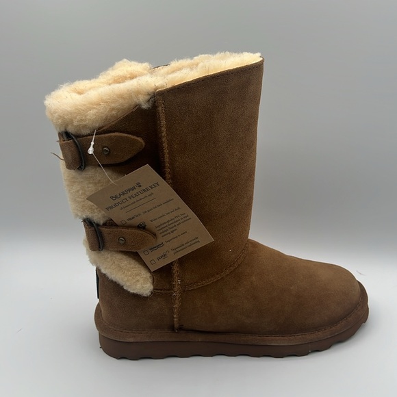 BearPaw Brown Women’s Winter Boots Mid-Calf Suede - 8 NWT - Picture 6 of 10